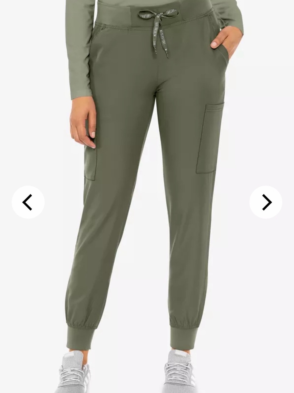 Insight Mercouture Olive Green Scrubs Jogger Pants Size Small